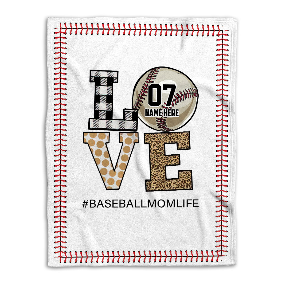 Petmytshirt Baseball Blanket Baseball For Mom Mother From Son Sherpa Fleece Blanket Custom Name Number Soft Cozy Plush Throw Blanket