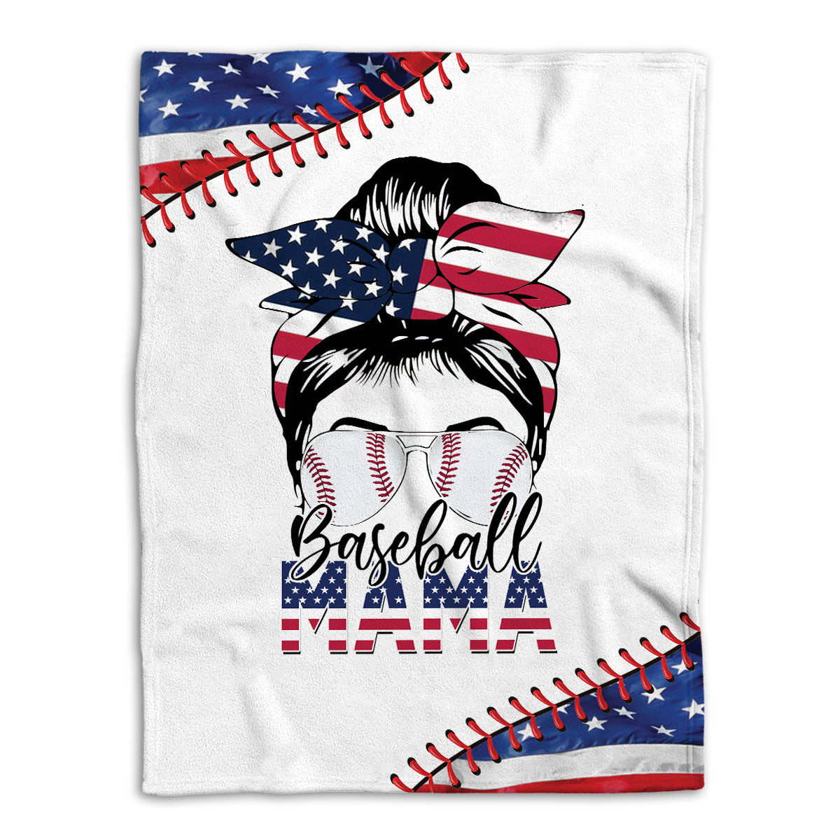 Baseball Blanket Baseball For Mom Mother Sherpa Fleece Blanket Soft Cozy Plush Throw Blanket