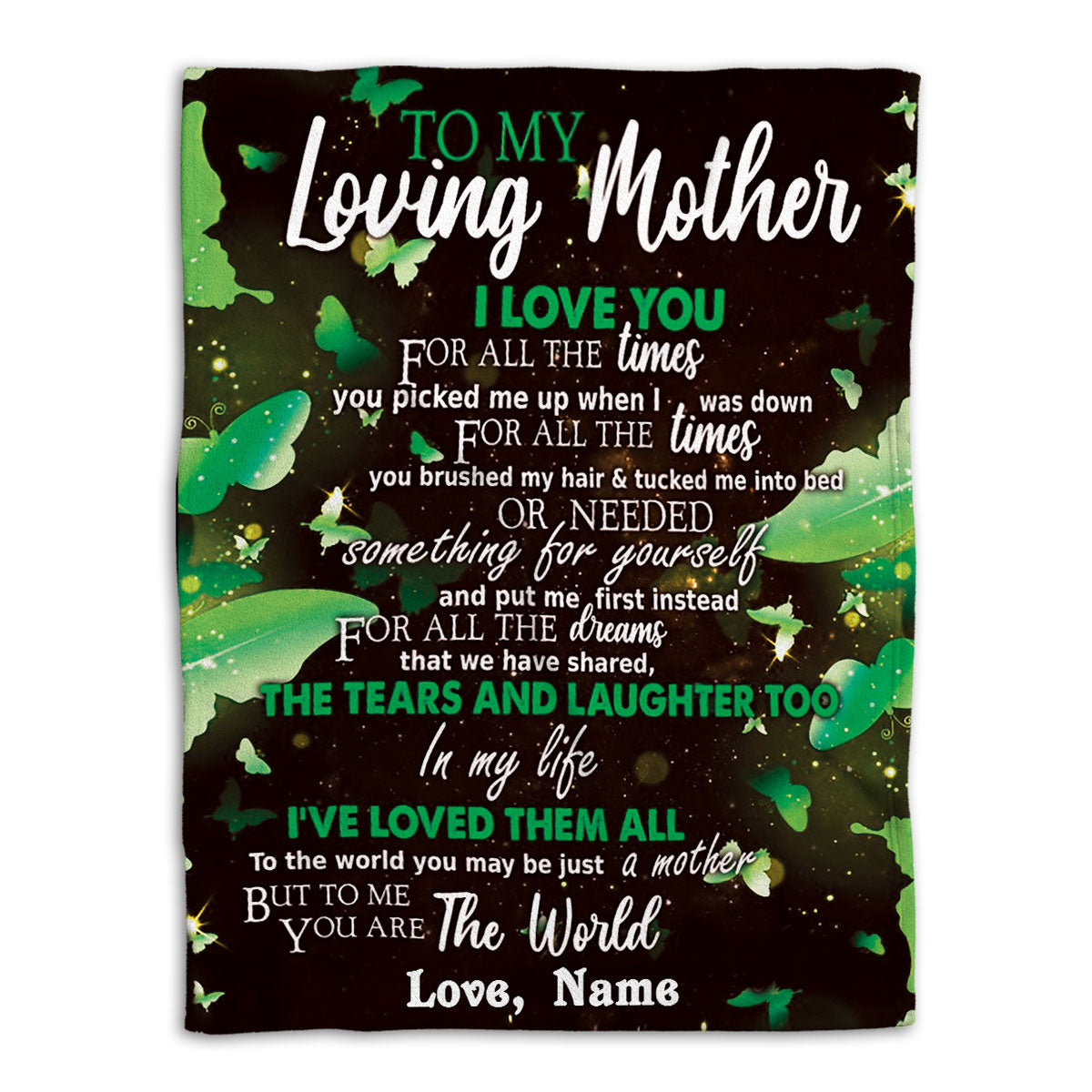Petmytshirt Gift For Mom Blanket For Mom To My Loving Mother Sherpa Fleece Blanket Custom Name Soft Cozy Plush Throw Blanket