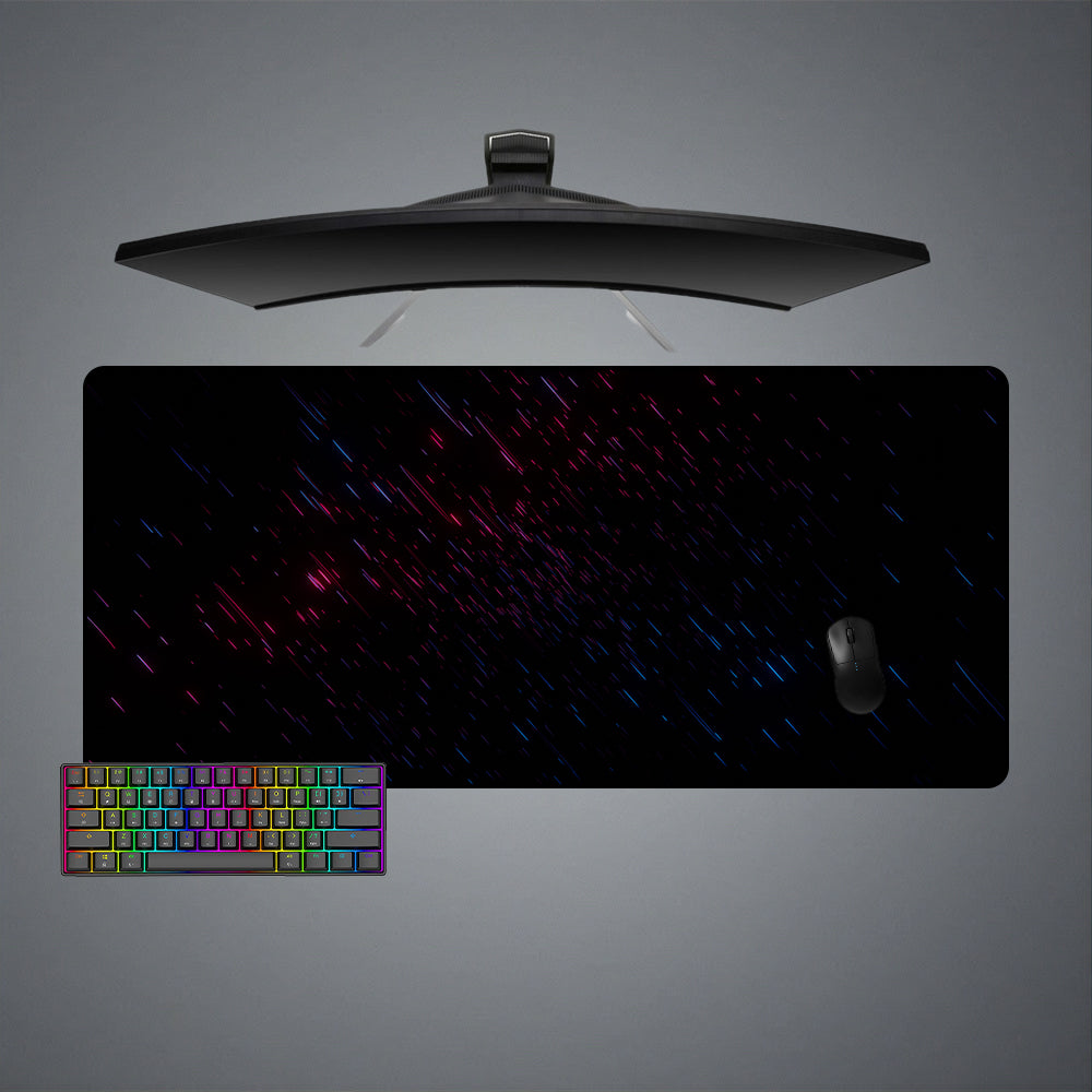 Allleftout Red And Blue Rain Design M-Xxl Size Gaming Mouse Pad, Computer Desk Mat