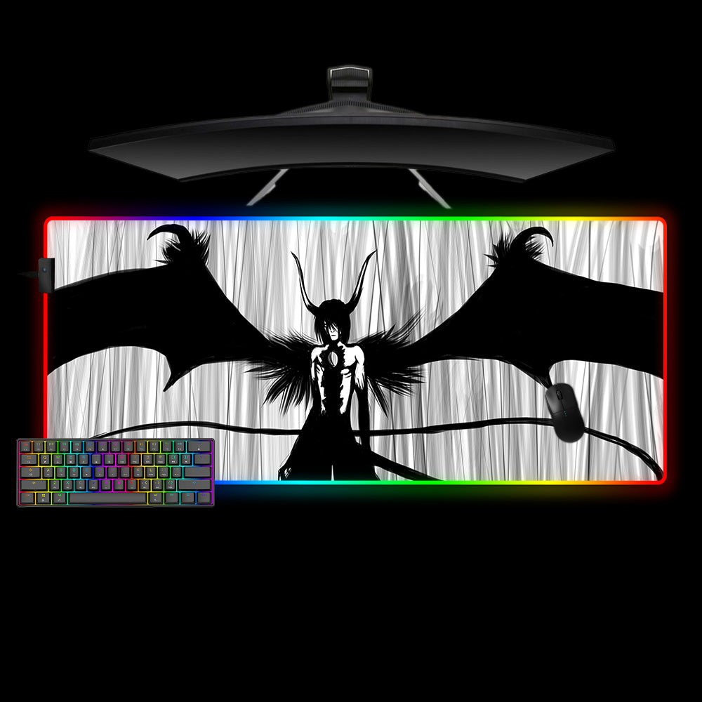 Allleftout Bleach Ulquiorra Drawing Design M-Xxl Size Rgb Gaming Mouse Pad, Computer Desk Mat