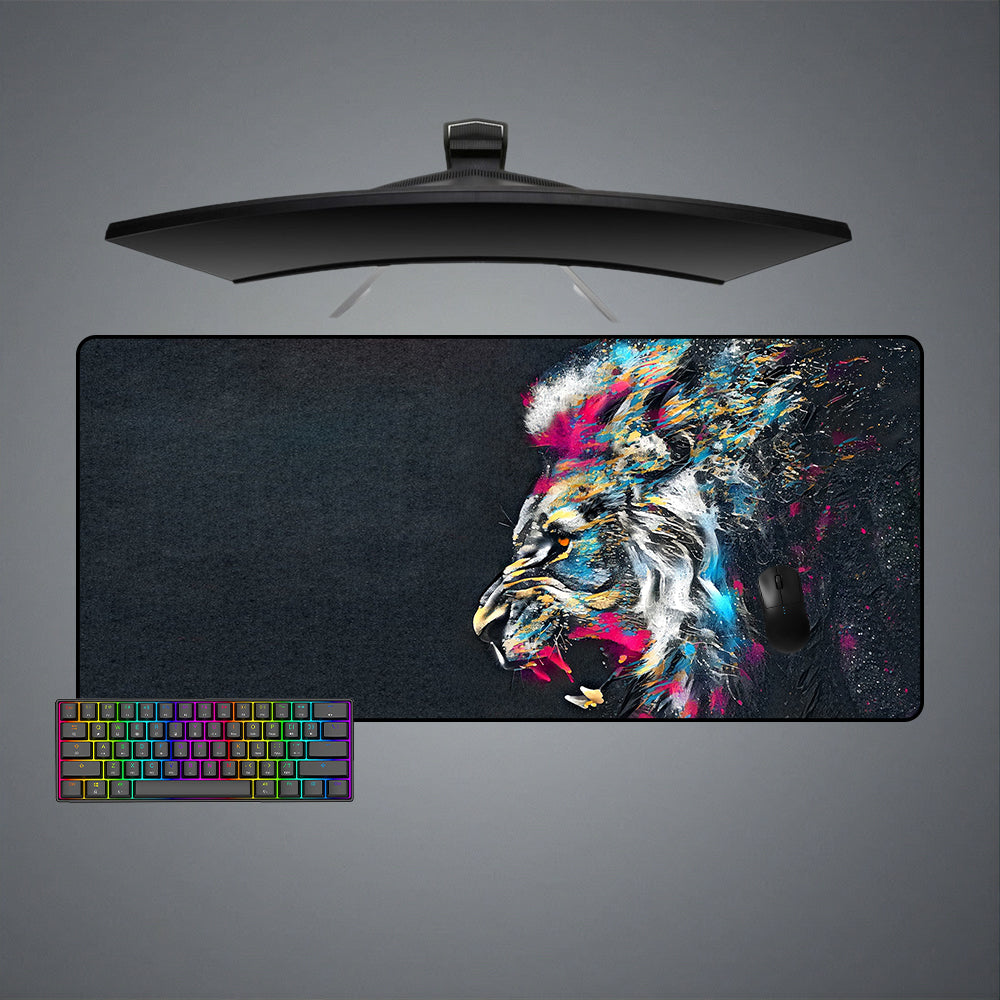 Allleftout Roaring Lion Artwork Design M-Xxl Size Gaming Mouse Pad, Computer Desk Mat