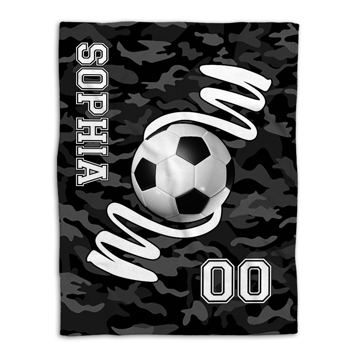 Petmytshirt Soccer Blanket Soccer Mom Life Sherpa Fleece Blanket Custom Name Number Soft Cozy Plush Throw Blanket