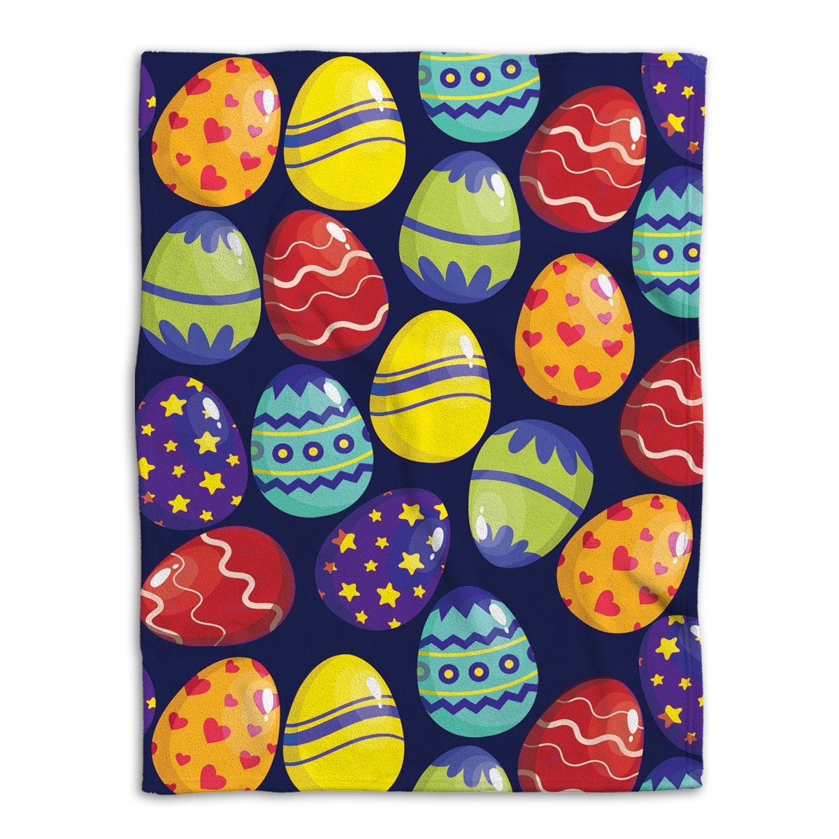 Easter Egg Blanket Colorful Sugar Egg Spring Season Farm Sherpa Fleece Blanket Soft Cozy Plush Throw Blanket