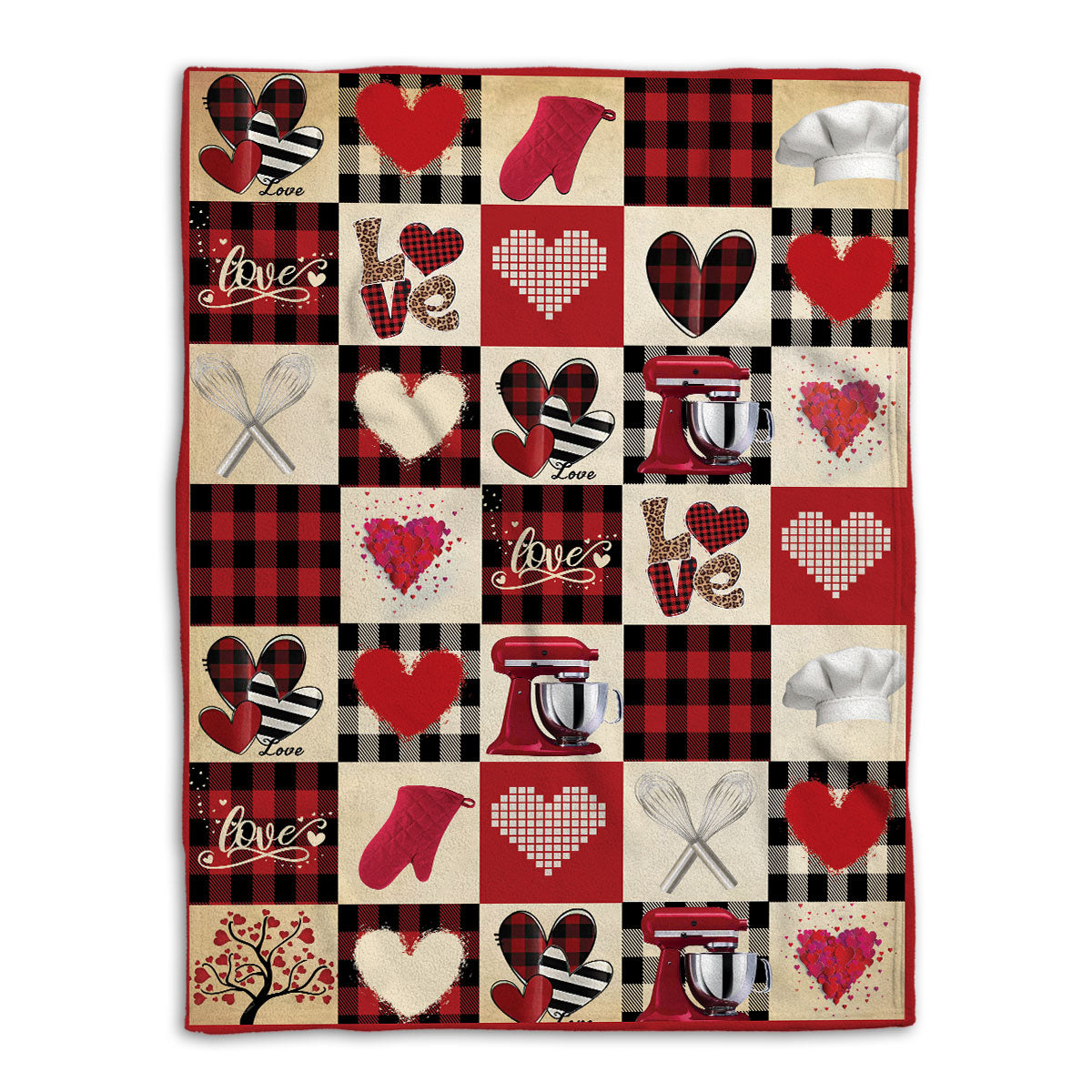 Baking Mixer Blanket Baking Mixer Baker Love For Baking Lover Sherpa Fleece Blanket Soft Cozy Plush Throw Blanket