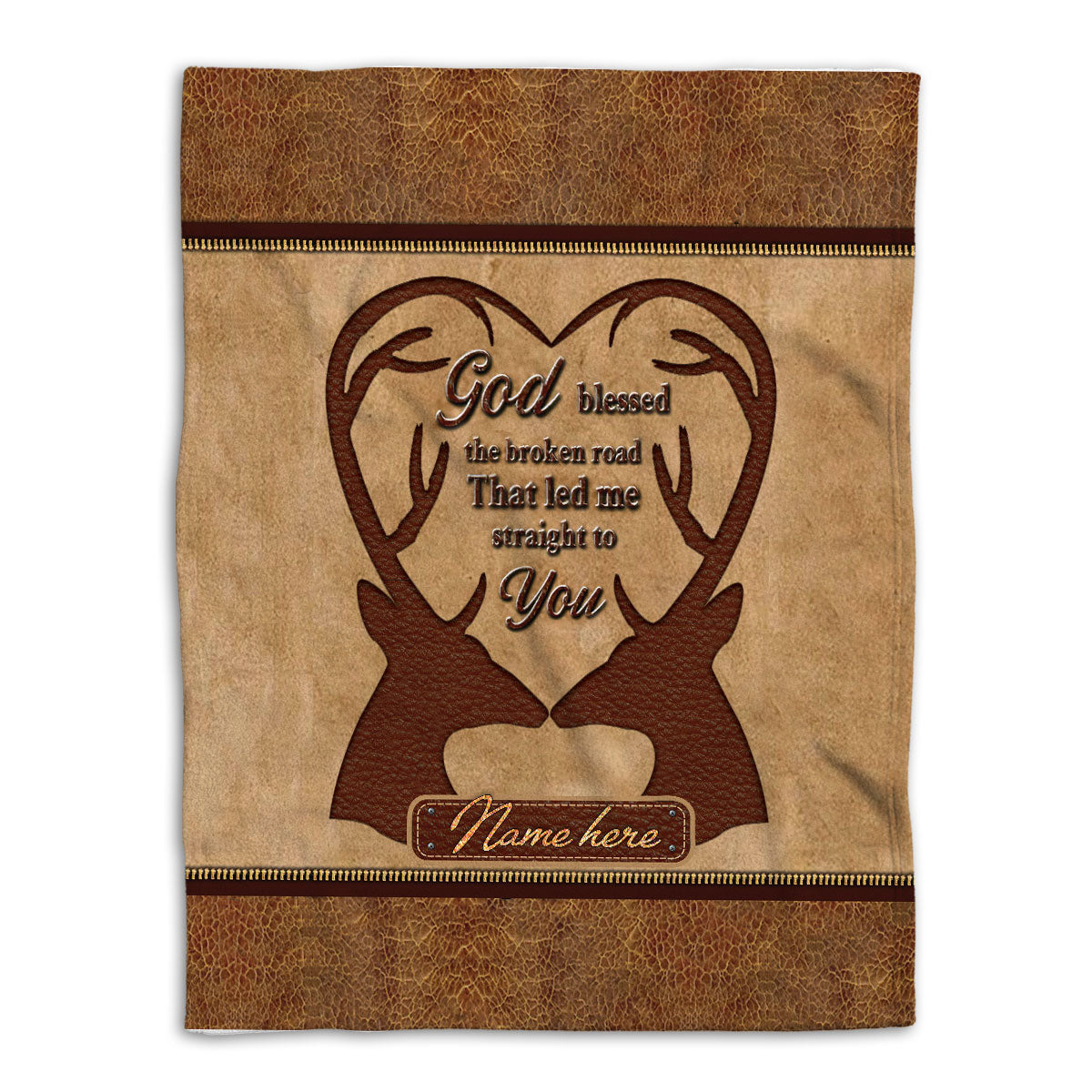 Petmytshirt Hunting Blanket Deer Hunting Buck Hunter Couple Valentine Sherpa Fleece Blanket Custom Name Soft Cozy Plush Throw Blanket