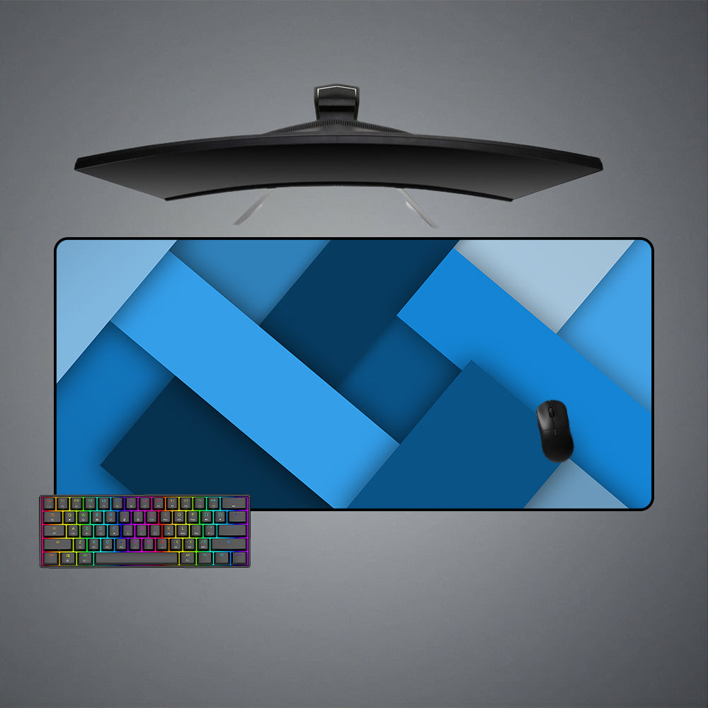 Allleftout Blue Blocks Design M-Xxl Size Gaming Mouse Pad, Computer Desk Mat