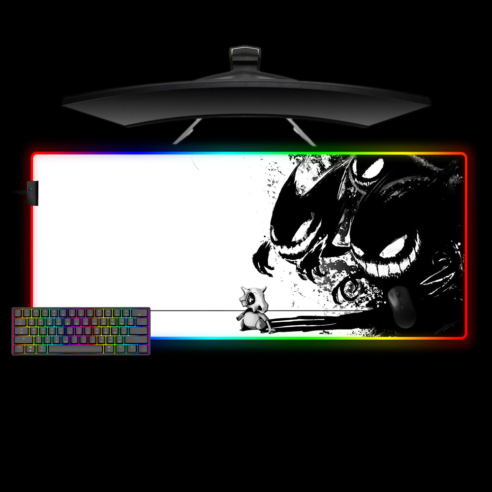 Allleftout Pokemon Cubone Design M-Xxl Size Rgb Gaming Mouse Pad, Computer Desk Mat