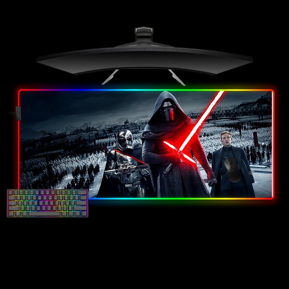 Allleftout Star Wars First Order Design M-Xxl Size Rgb Gaming Mouse Pad, Computer Desk Mat
