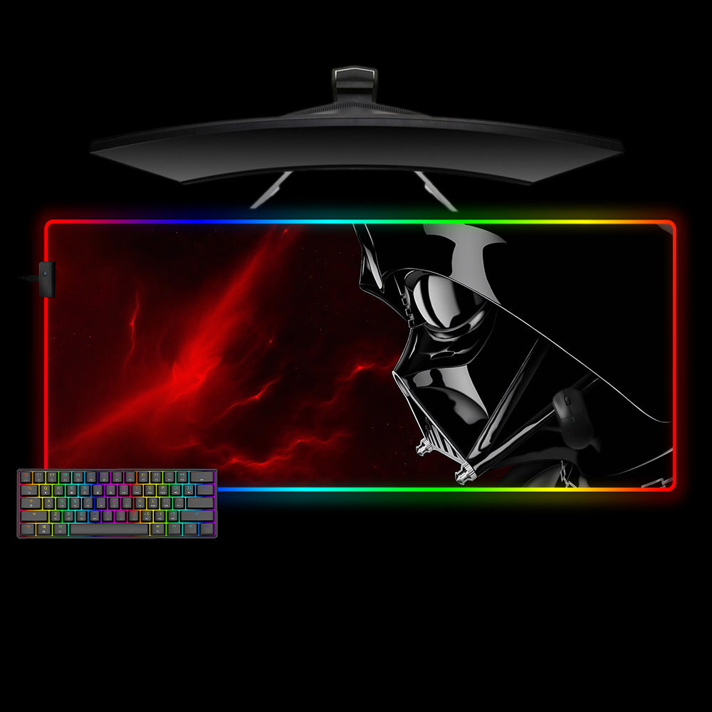 Allleftout Star Wars Vader Dark Side Design M-Xxl Size Rgb Gaming Mouse Pad, Computer Desk Mat