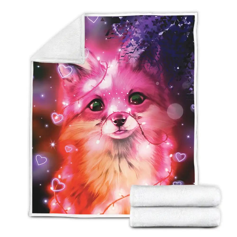 Fox Cute Fleece Blanket Perfect 