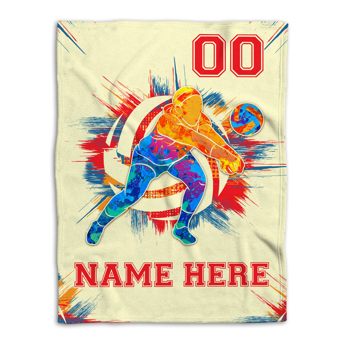 Petmytshirt Volleyball Blanket Volleyball Girl Girl Sherpa Fleece Blanket Custom Name Number Soft Cozy Plush Throw Blanket