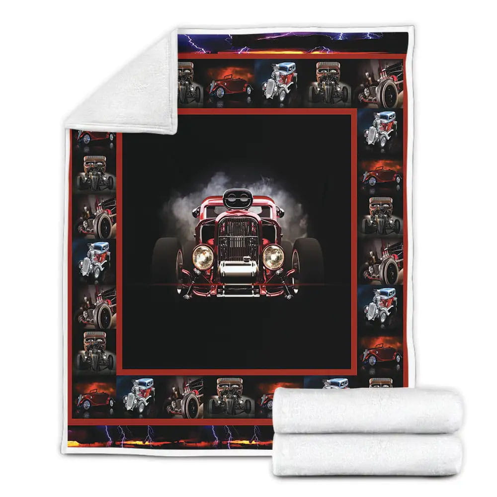 Hot Rod Fleece Blanket Perfect 