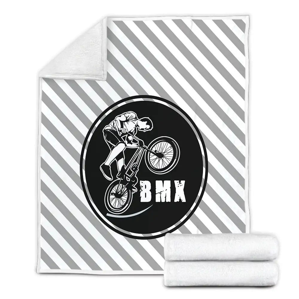 Bmx Bike Fleece Blanket Perfect 