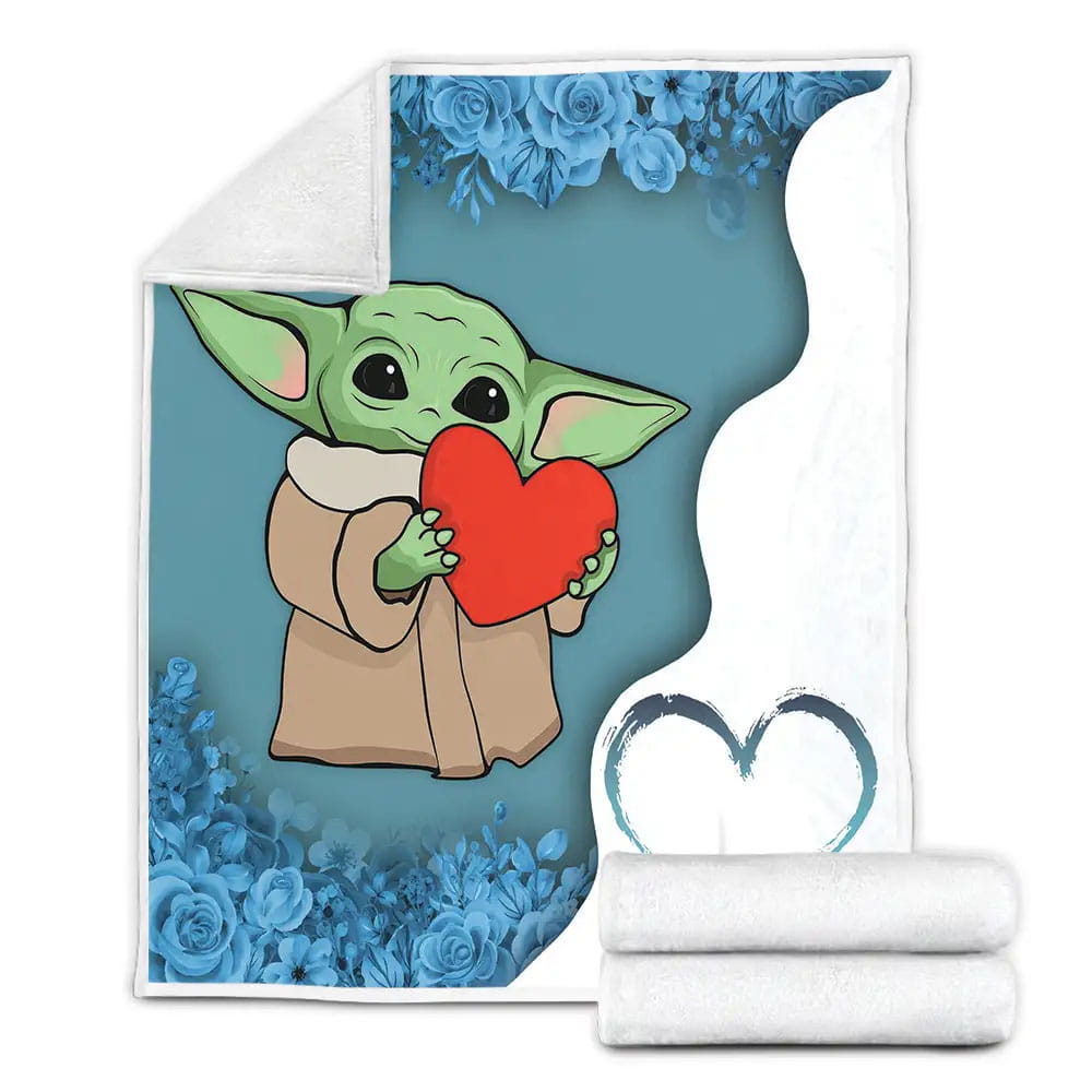 Baby Yoda Fleece Blanket Perfect 