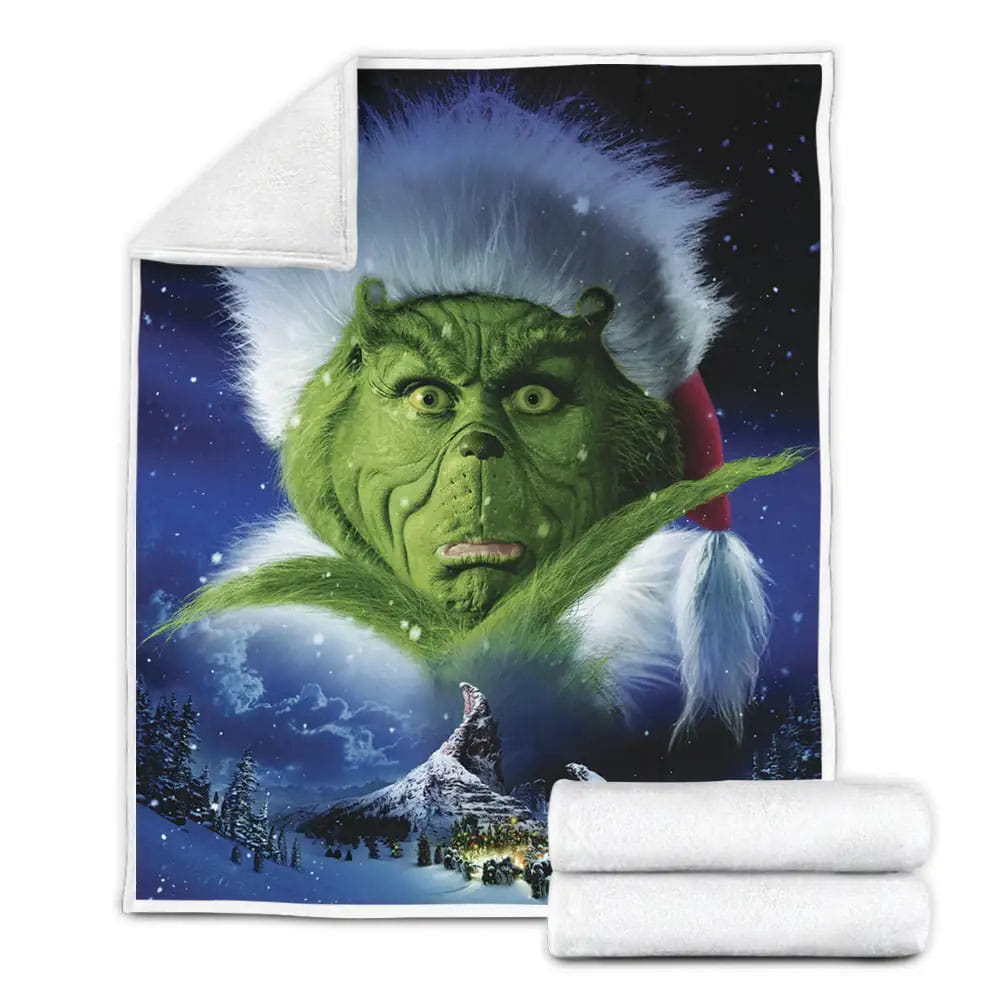 The Grinch Fleece Blanket Perfect 