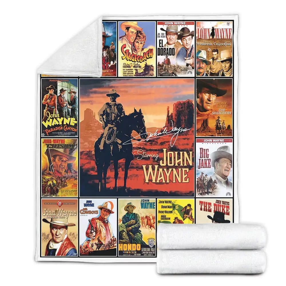 John Wayne Fleece Blanket Perfect 