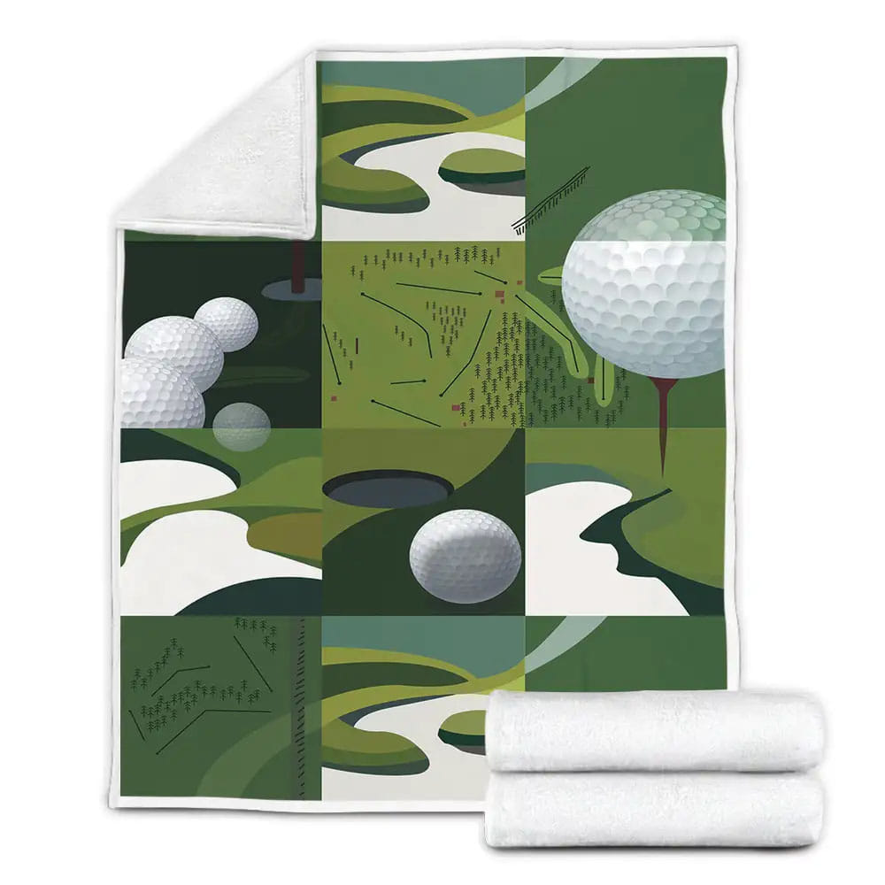 Golf Course Fleece Blanket Perfect 