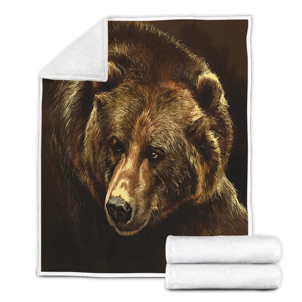 Brown Bear Fleece Blanket Perfect 