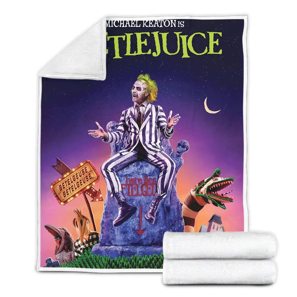 Beetlejuice Fleece Blanket Perfect 