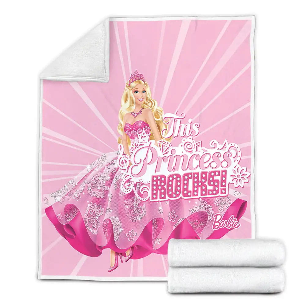 Pink Barbie Fleece Blanket Perfect 