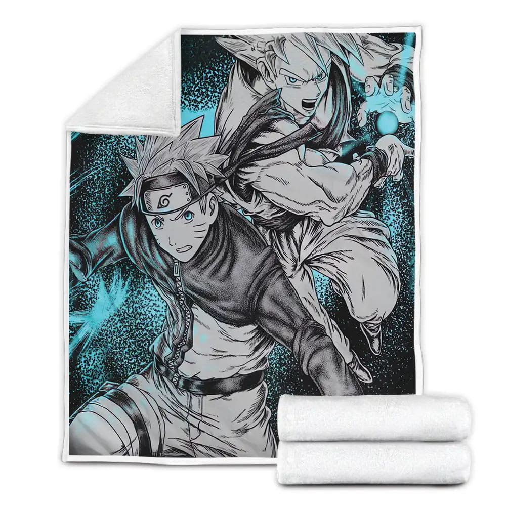 Naruto Goku Fleece Blanket Perfect 