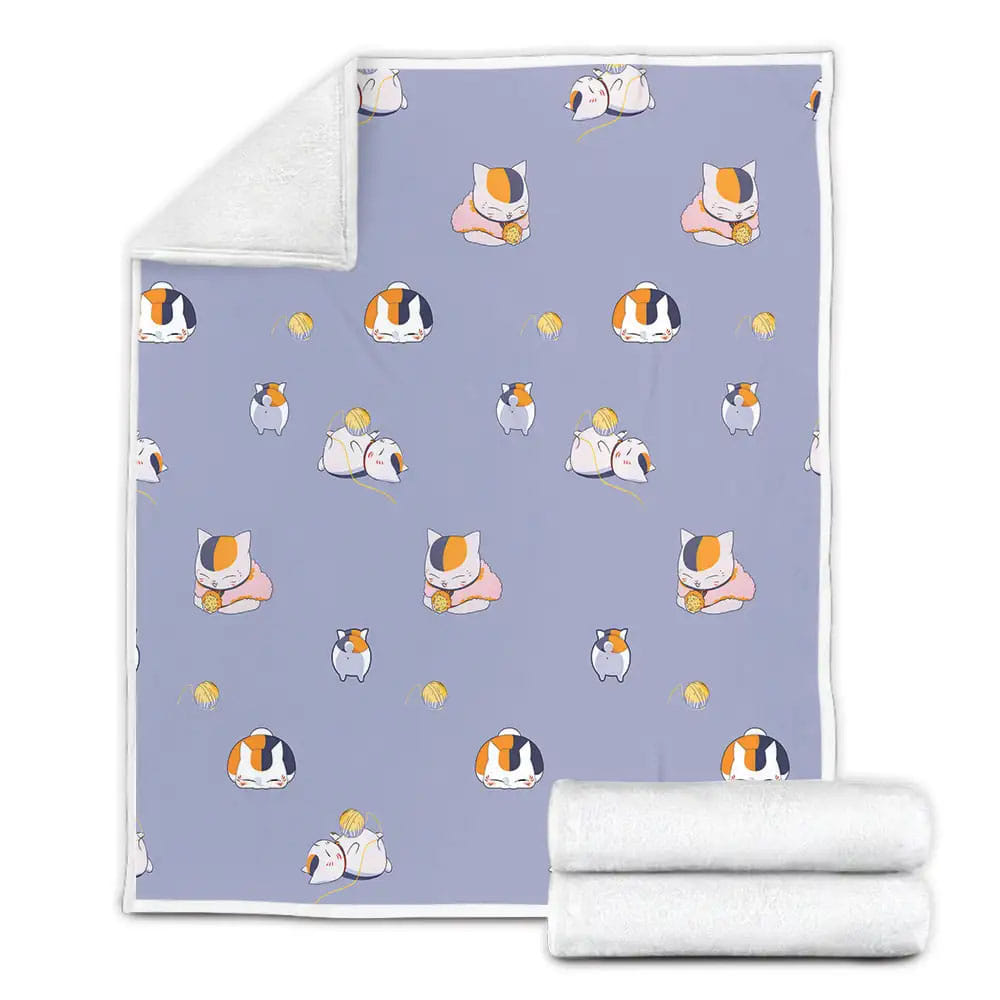 Japanese Cat Fleece Blanket Perfect 