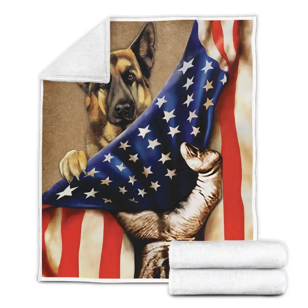 America Flag Fleece Blanket Perfect 