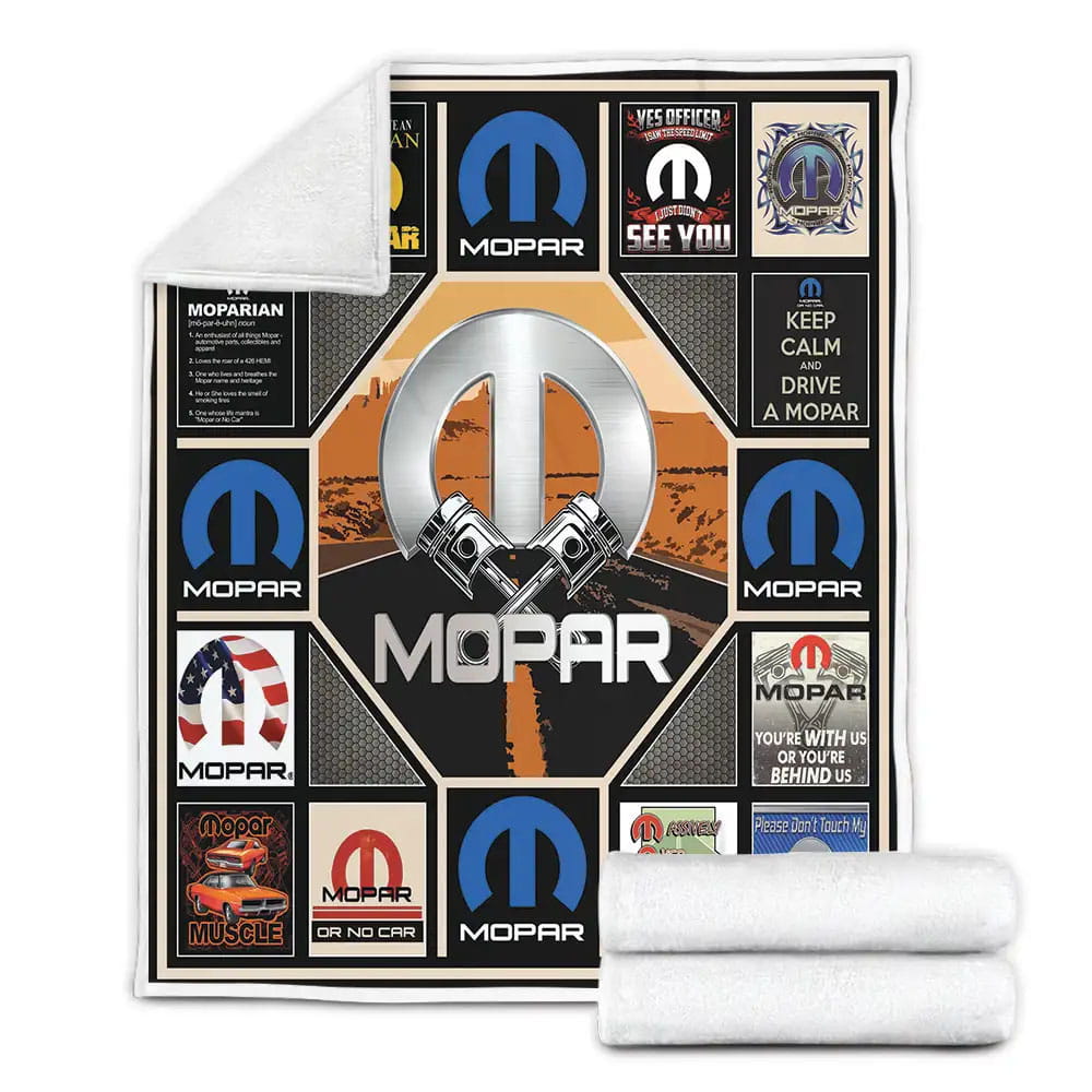 Mopar Muscle Fleece Blanket Perfect 