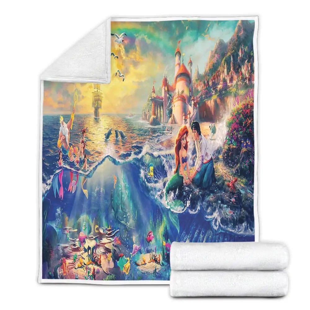 Disney Ariel Fleece Blanket Perfect 