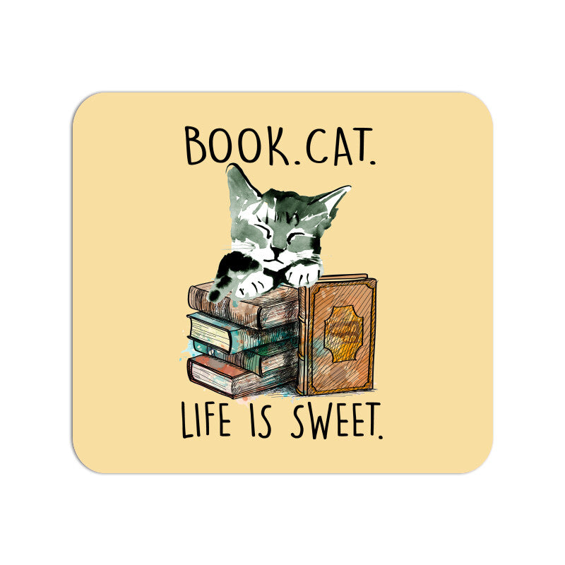 Allleftout Nerdy Kitty Mouse Pad