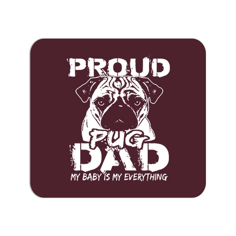 Allleftout Proud Pug Dad Mouse Pad