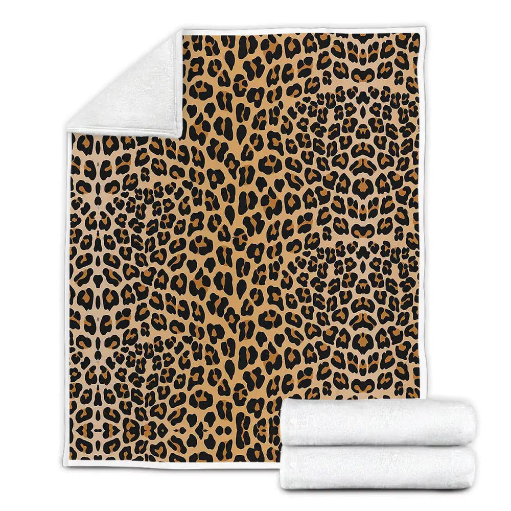 Leopard Print Fleece Blanket Perfect 