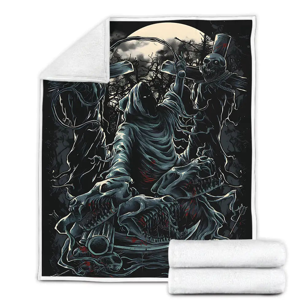 Awesome Skull Fleece Blanket Perfect 