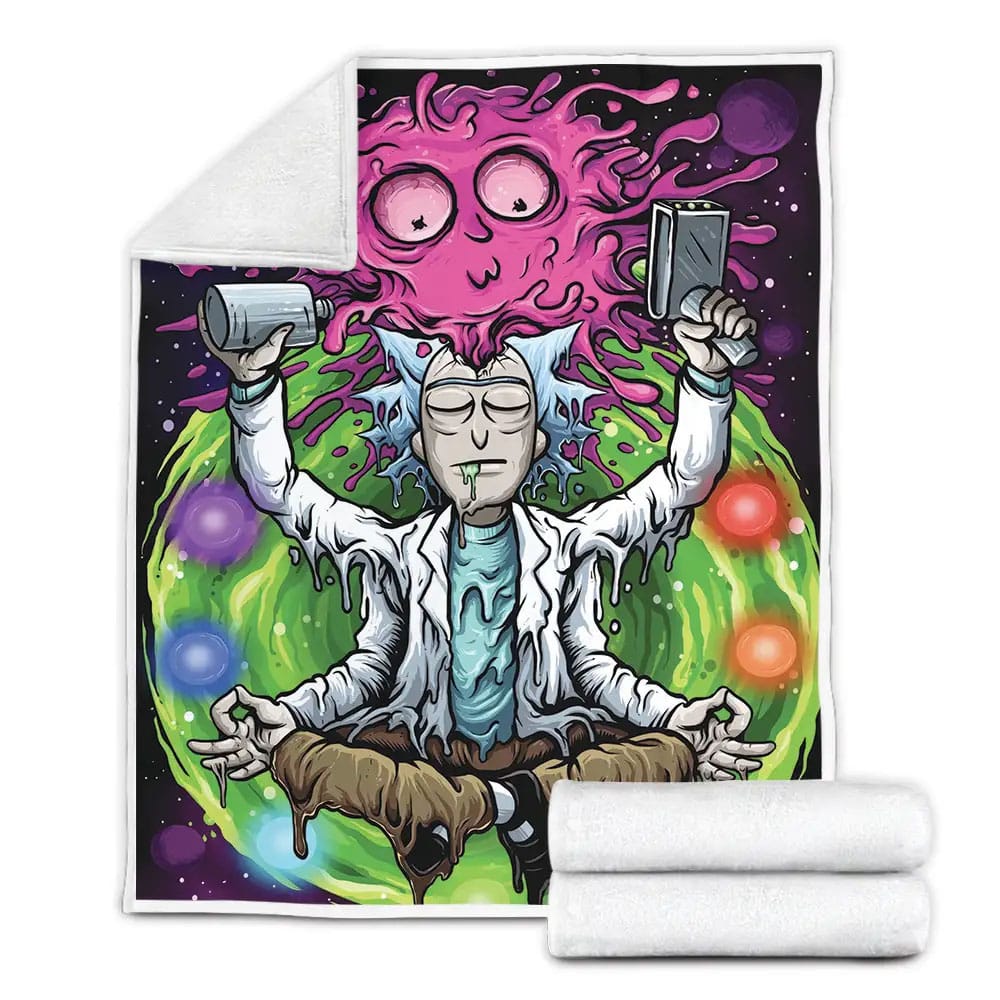 Rick And Morty Fleece Blanket Perfect 