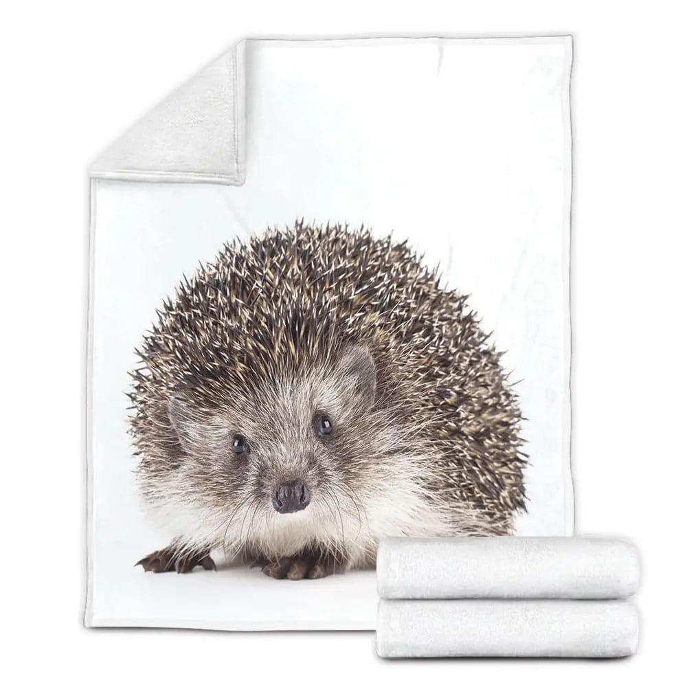 Adorable Hedgehog Fleece Blanket Perfect 