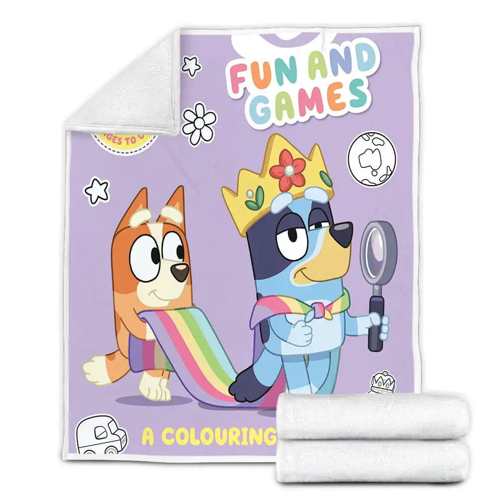 Bluey Fun And Games Fleece Blanket Perfect 