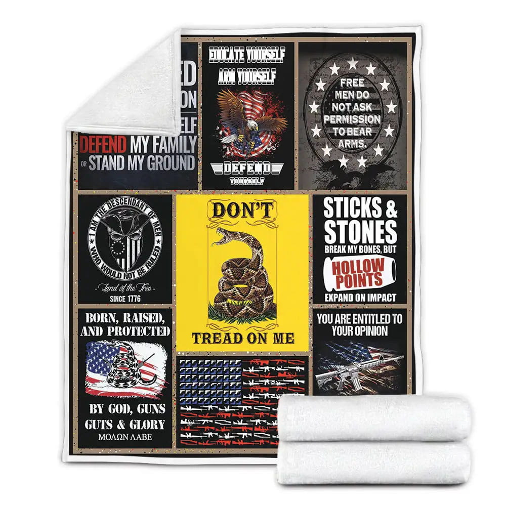 Dont Tread On Me Fleece Blanket Perfect 