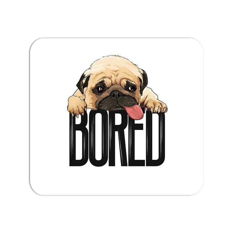 Allleftout Bored Pug Baby Mouse Pad