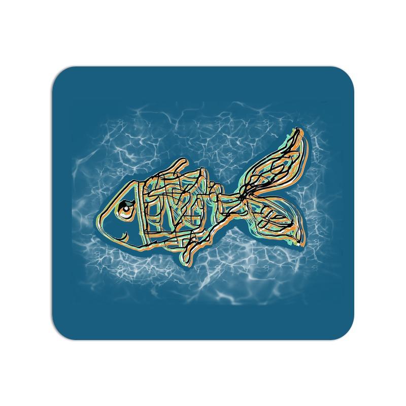 Allleftout Little Tamasaba Goldfish Mouse Pad