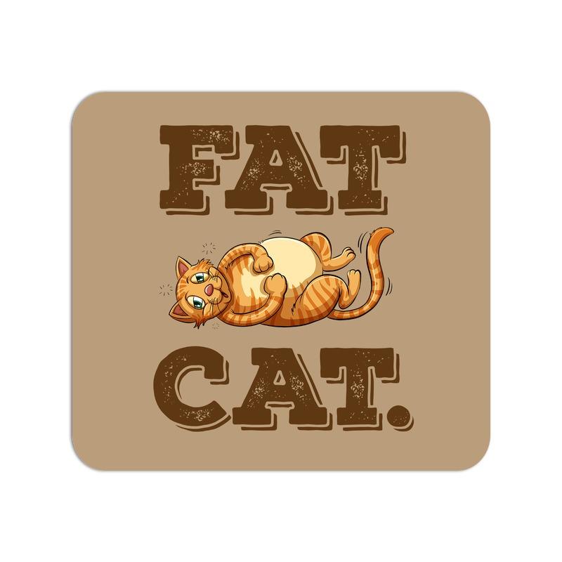 Allleftout Fat Cat Mouse Pad