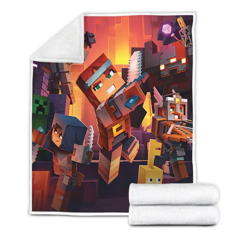 Minecraft Dungeons Fleece Blanket Perfect 