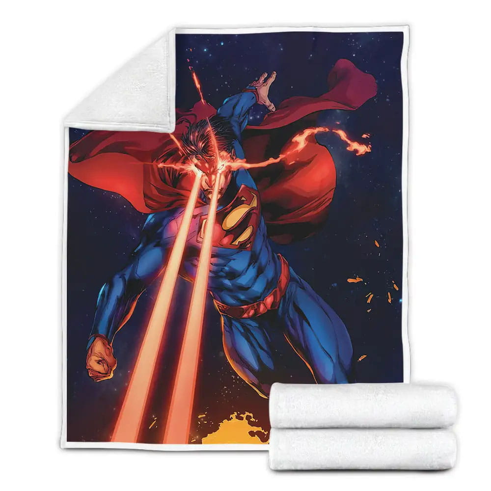 Superman Fleece Blanket Gift For Wife Husband Besties