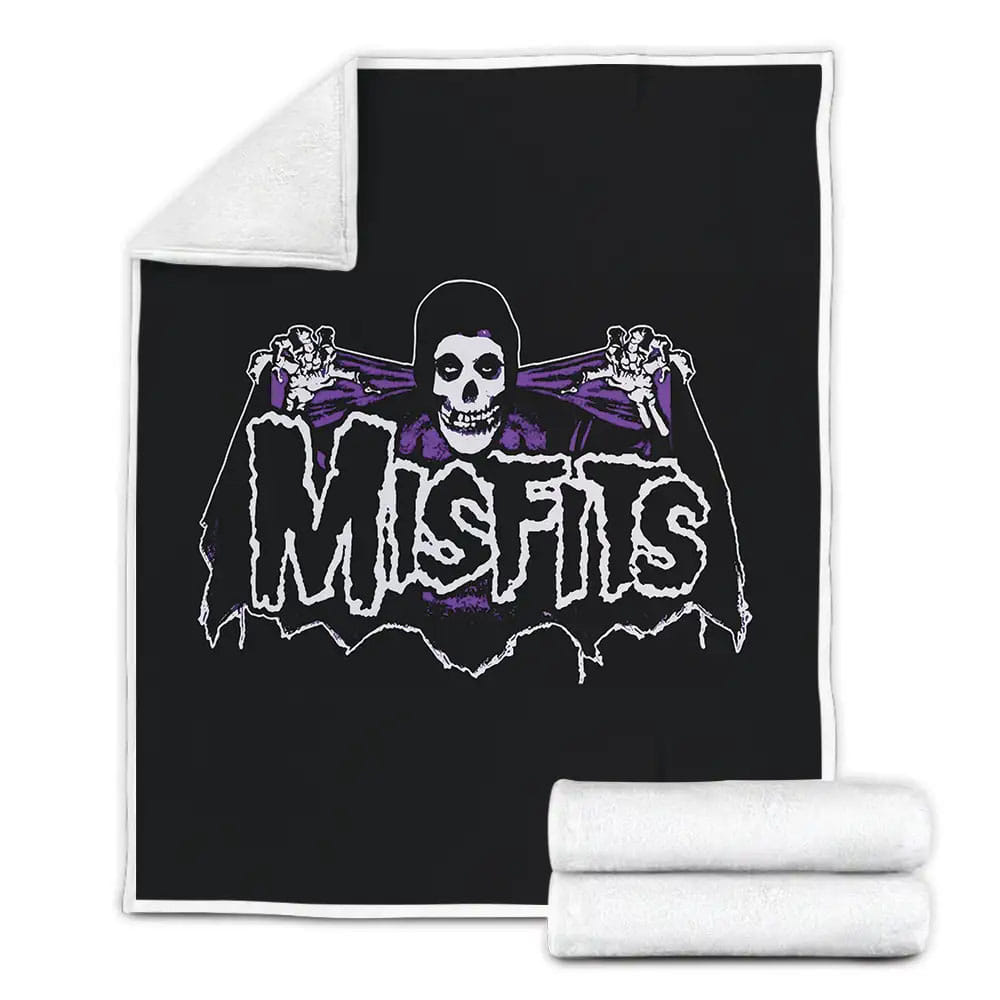 Misfits Artwork Fleece Blanket Perfect 