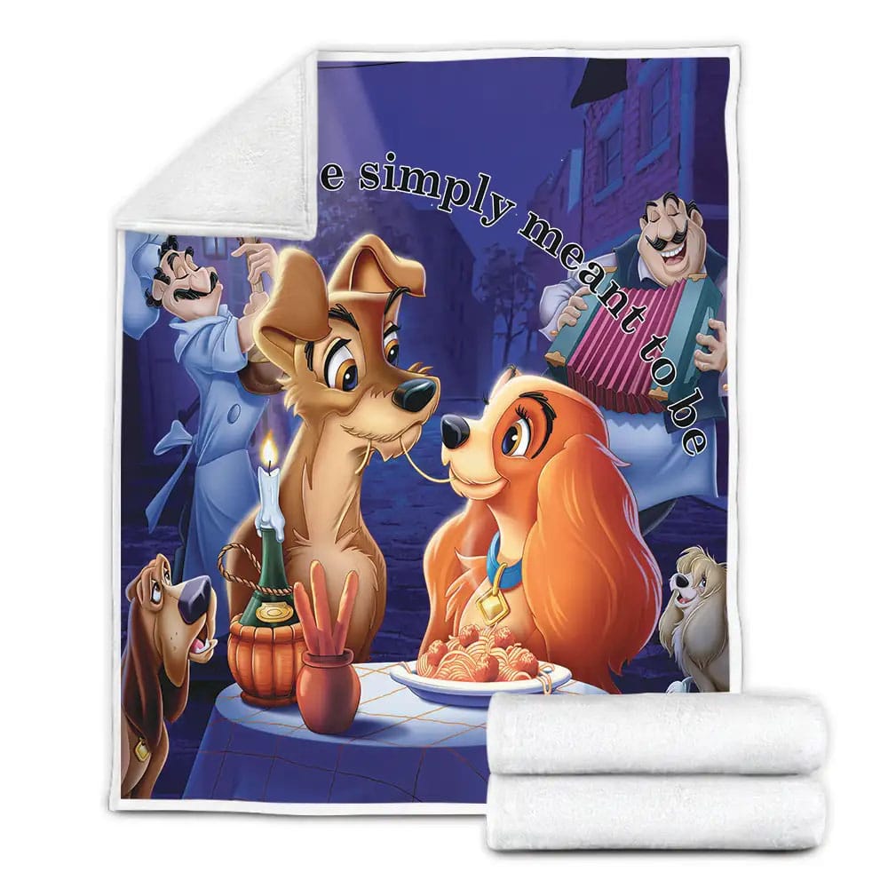 Lady and the Tramp Fleece Blanket Perfect 