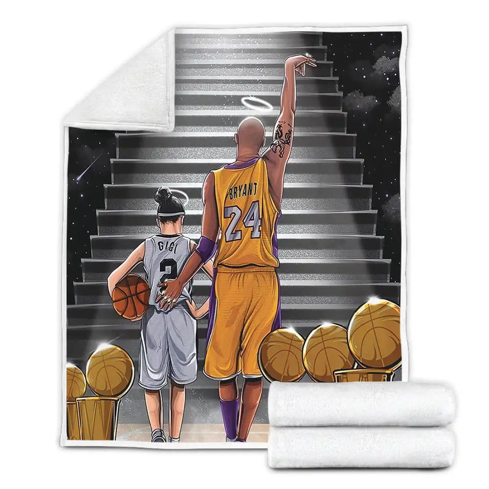 Kobe Bryant And Gigi Fleece Blanket Perfect 