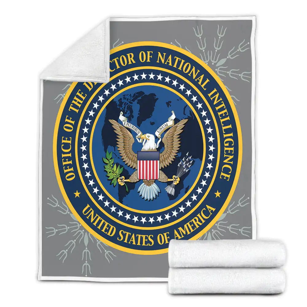 Navy Crest Logo Fleece Blanket Perfect 