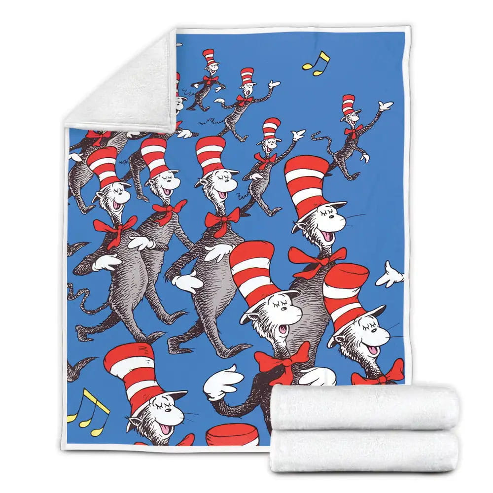 The Cat In The Hat Fleece Blanket Perfect 