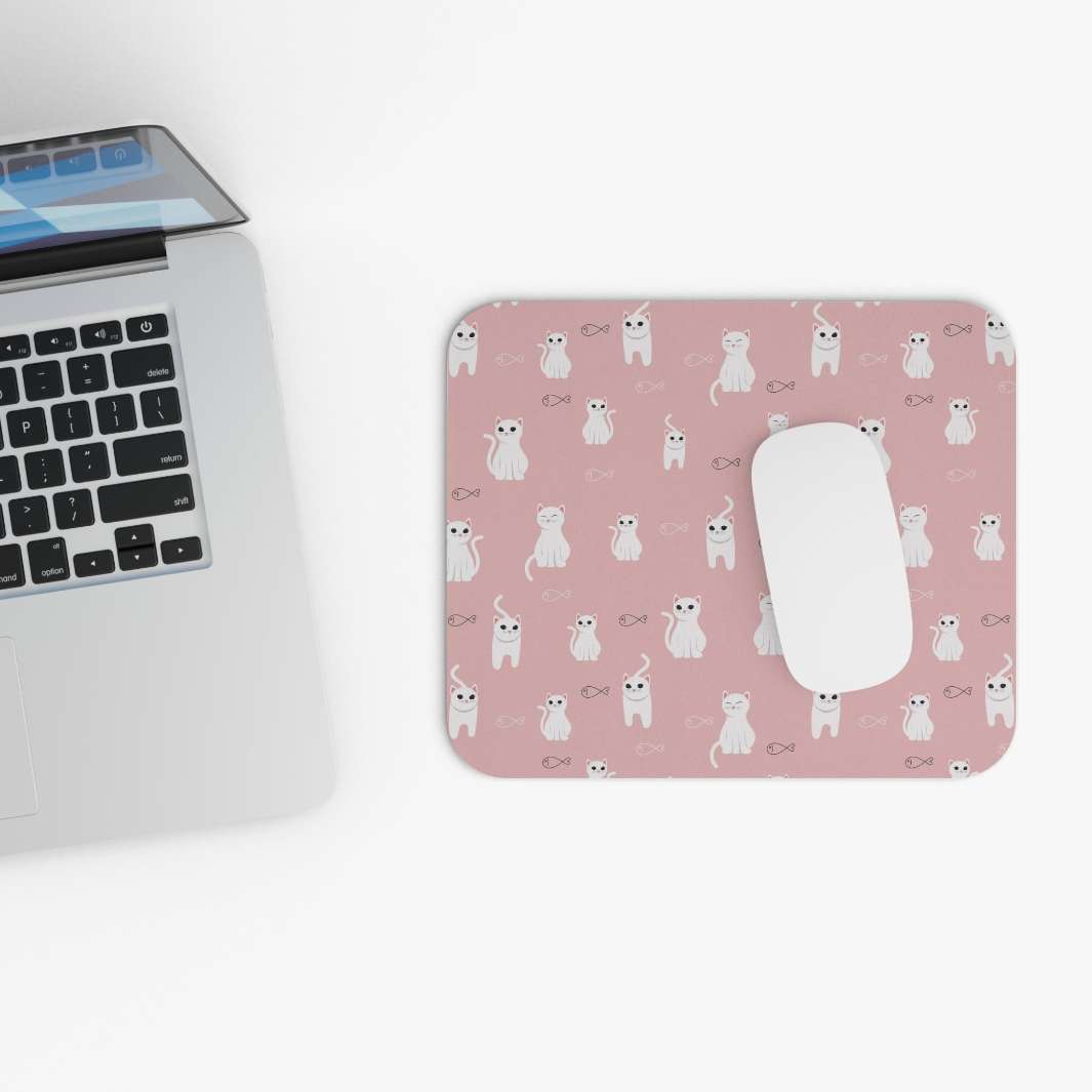 Allleftout Cats And Fish Mouse Pad