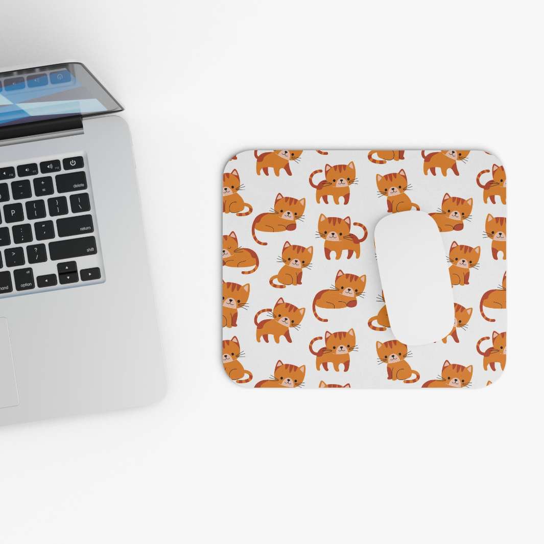 Allleftout Orange Kitten Mouse Pad